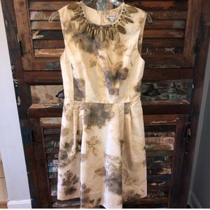 NWOT Worth New York Wooden Beaded Watercolor Dress